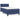 Pat box spring cu saltea, albastru, 90x190 cm, textil