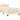 Pat box spring cu saltea, crem, 90x200 cm, textil