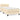 Pat box spring cu saltea, crem, 100x200 cm, textil