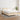 Pat box spring cu saltea, crem, 120x200 cm, textil