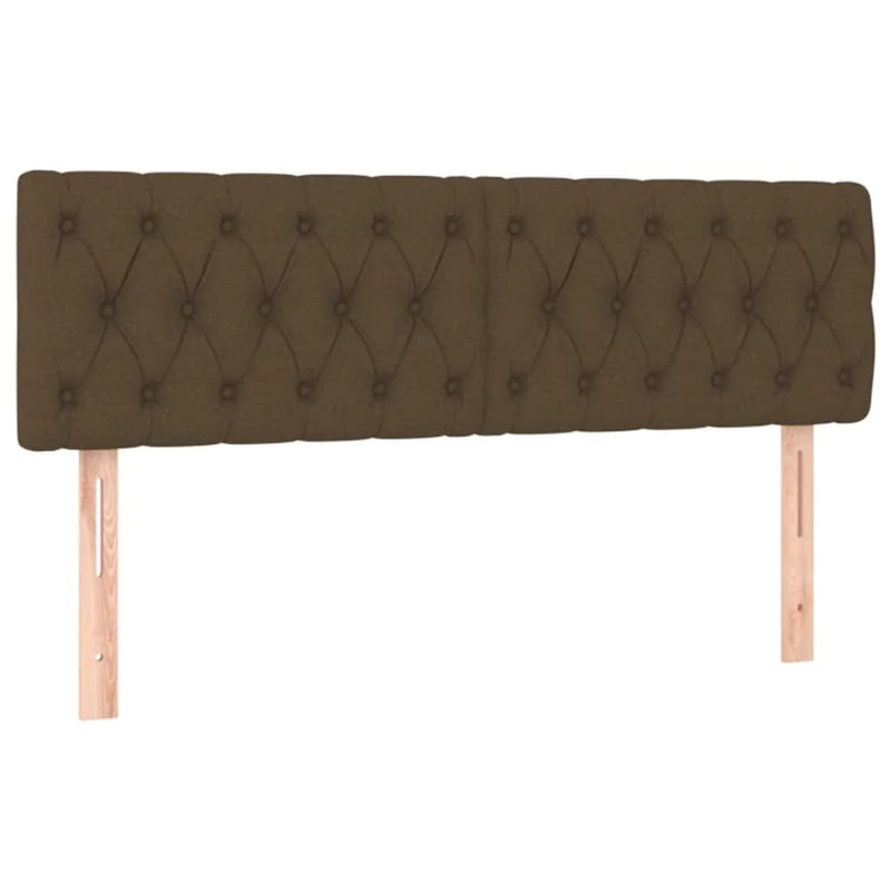 Pat box spring cu saltea, maro închis, 160x200 cm, textil
