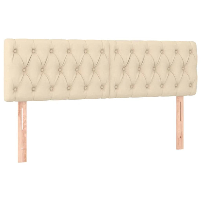 Pat box spring cu saltea, crem, 160x200 cm, material textil
