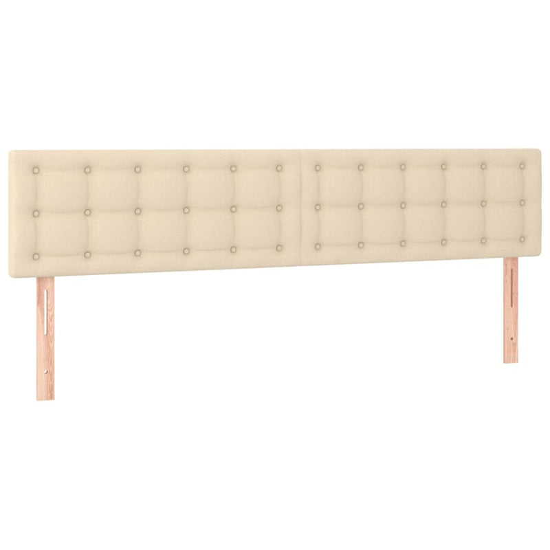 Pat box spring cu saltea, crem, 200x200 cm, textil