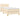 Pat box spring cu saltea, crem, 80x200 cm, textil
