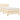Pat box spring cu saltea, crem, 90x190 cm, textil