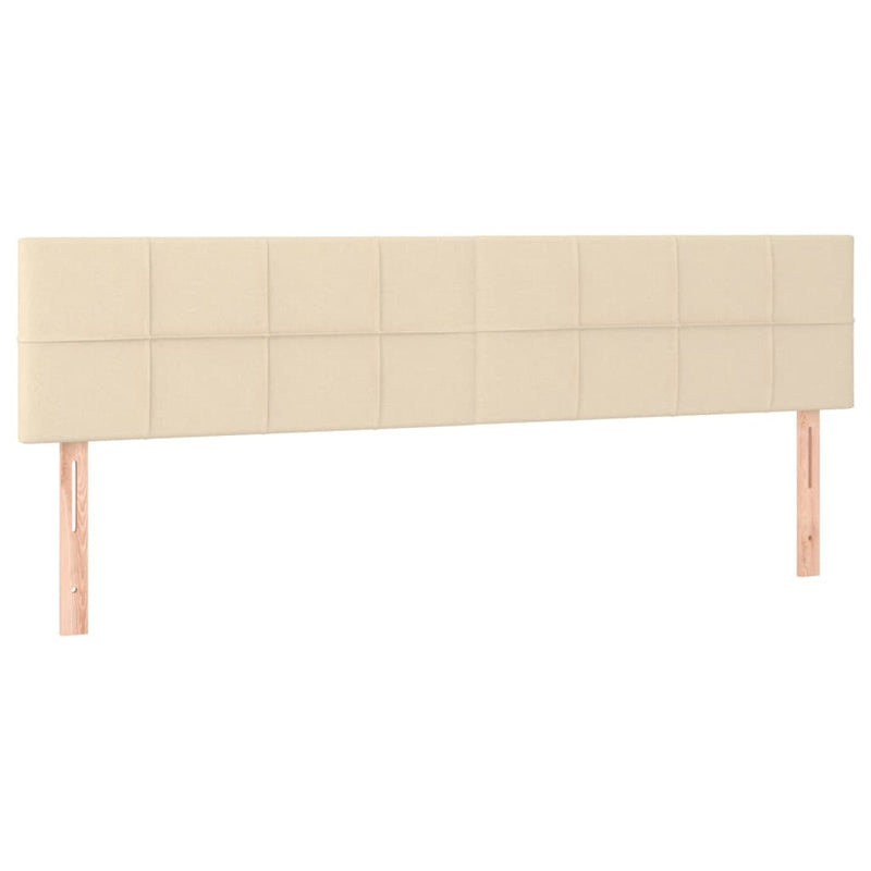 Pat continental cu saltea, crem, 180x200 cm, textil