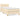 Pat box spring cu saltea, crem, 90x200 cm, textil