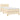 Pat box spring cu saltea, crem, 90x200 cm, textil