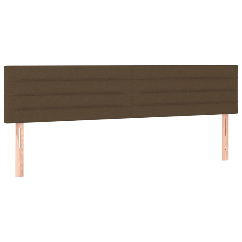 Pat box spring cu saltea, maro închis, 160x200 cm, textil