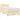 Pat box spring cu saltea, crem, 90x190 cm, textil