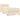 Pat box spring cu saltea, crem, 100x200 cm, textil
