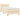 Pat box spring cu saltea, crem, 100x200 cm, textil