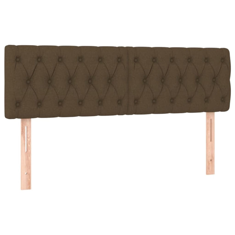 Pat box spring cu saltea, maro închis, 140x200 cm, textil