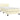 Pat box spring cu saltea, crem, 100x200 cm, piele ecologică