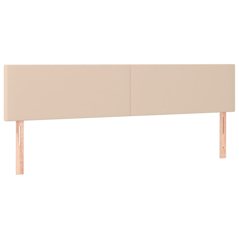 Pat box spring cu saltea, cappuccino, 180x200cm piele ecologică