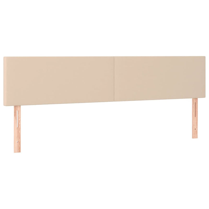 Pat continental cu saltea, cappuccino, 200x200 cm, piele eco