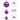 Set globuri de Crăciun 111 buc., violet, polistiren
