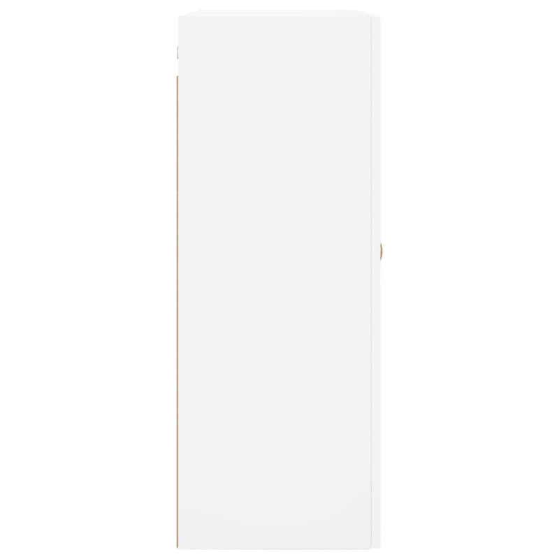 Dulapuri cu montaj pe perete, 2 buc, alb, 69,5x34x90 cm