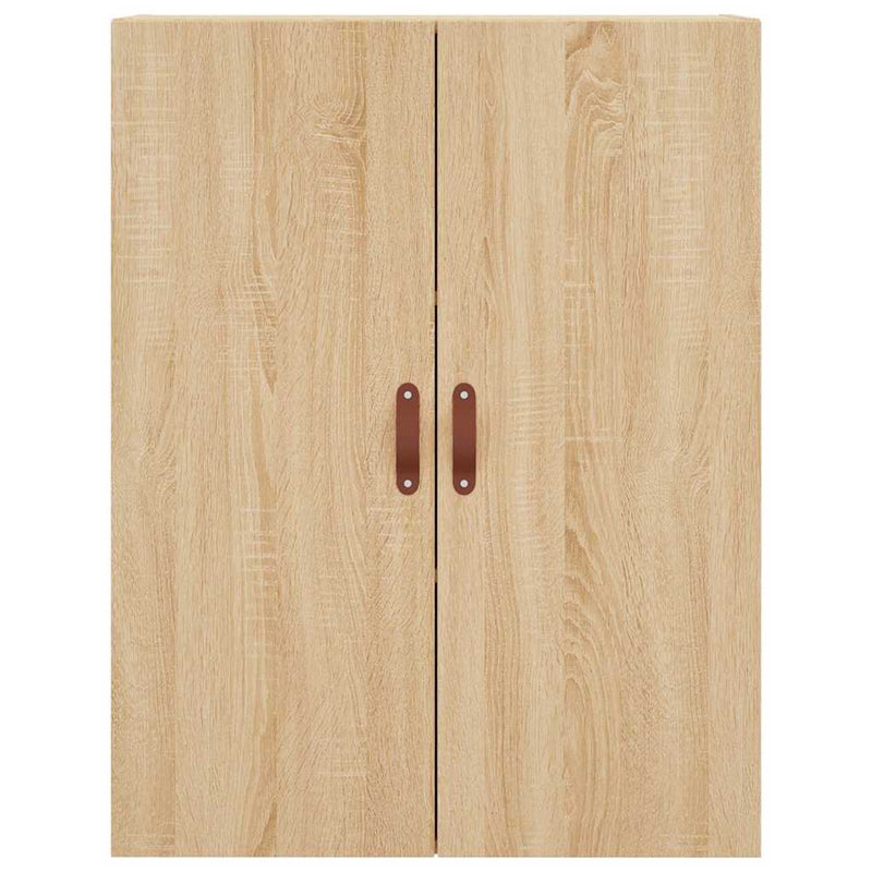 Dulapuri montate pe perete, 2 buc, stejar sonoma, 69,5x34x90 cm