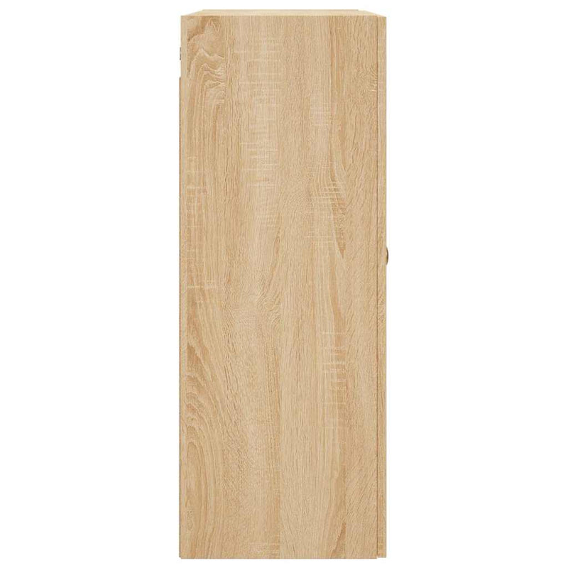 Dulapuri montate pe perete, 2 buc, stejar sonoma, 69,5x34x90 cm