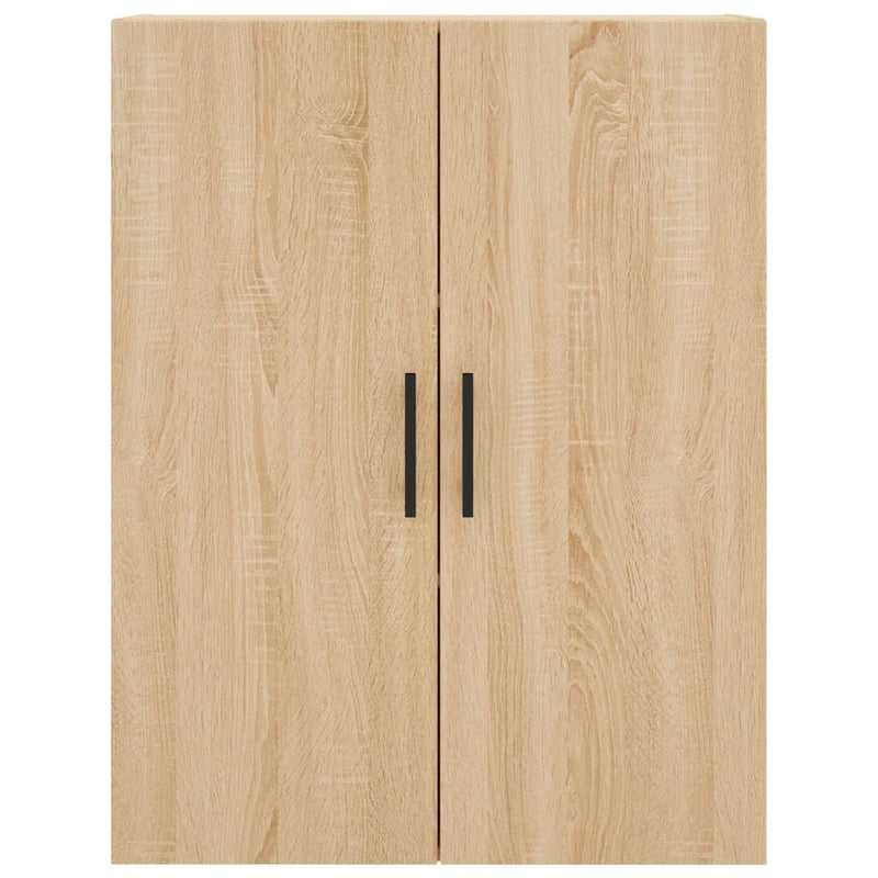 Dulapuri montate pe perete, 2 buc, stejar sonoma, 69,5x34x90 cm