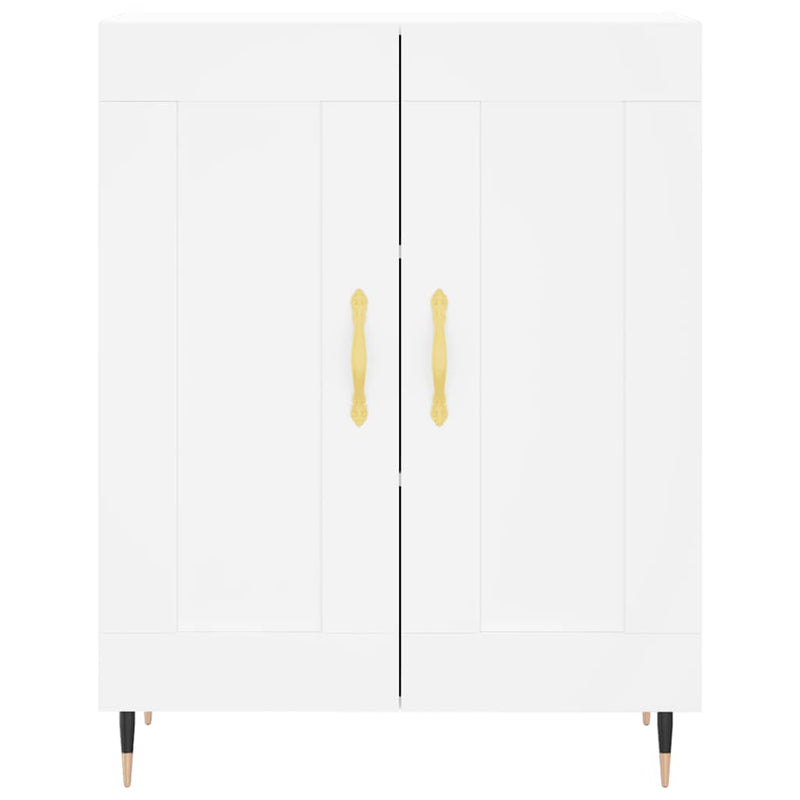 Dulap înalt, alb, 69,5x34x180 cm, lemn compozit