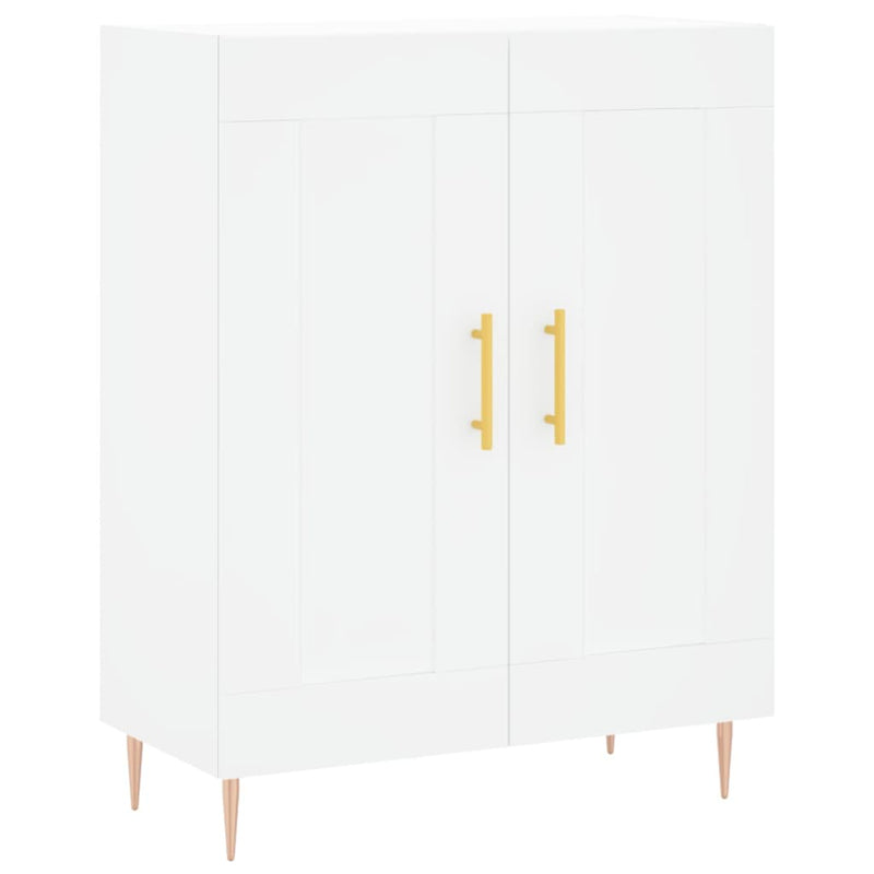 Dulap înalt, alb, 69,5x34x180 cm, lemn compozit