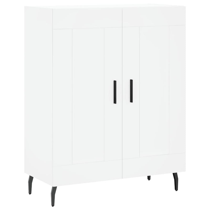 Dulap înalt, alb, 69,5x34x180 cm, lemn compozit