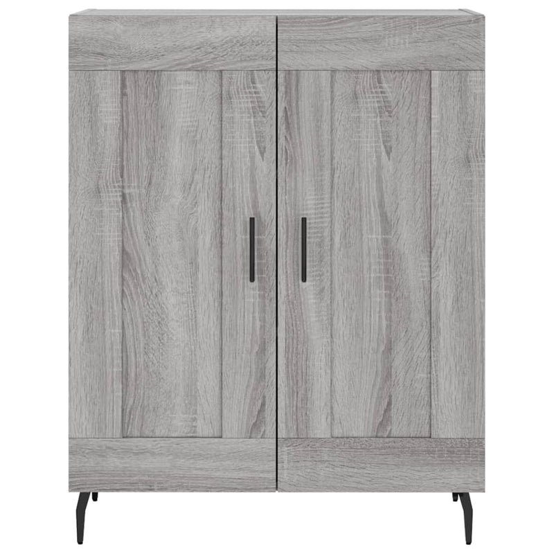 Dulap înalt, gri sonoma, 69,5x34x180 cm, lemn compozit