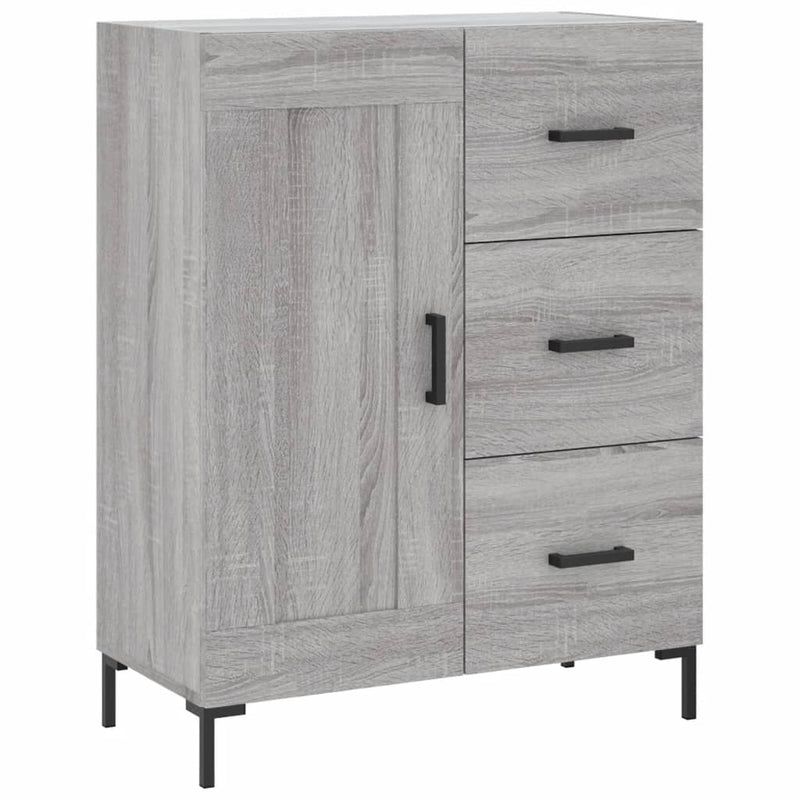 Dulap înalt, gri sonoma, 69,5x34x180 cm, lemn compozit