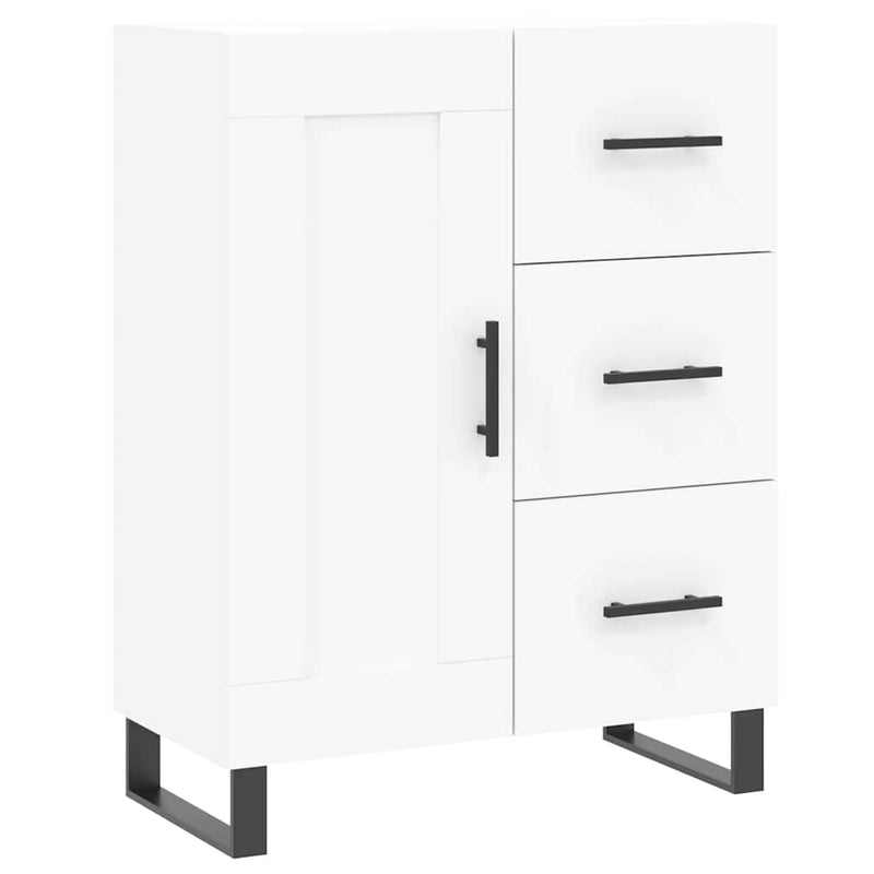 Dulap înalt, alb, 69,5x34x180 cm, lemn compozit