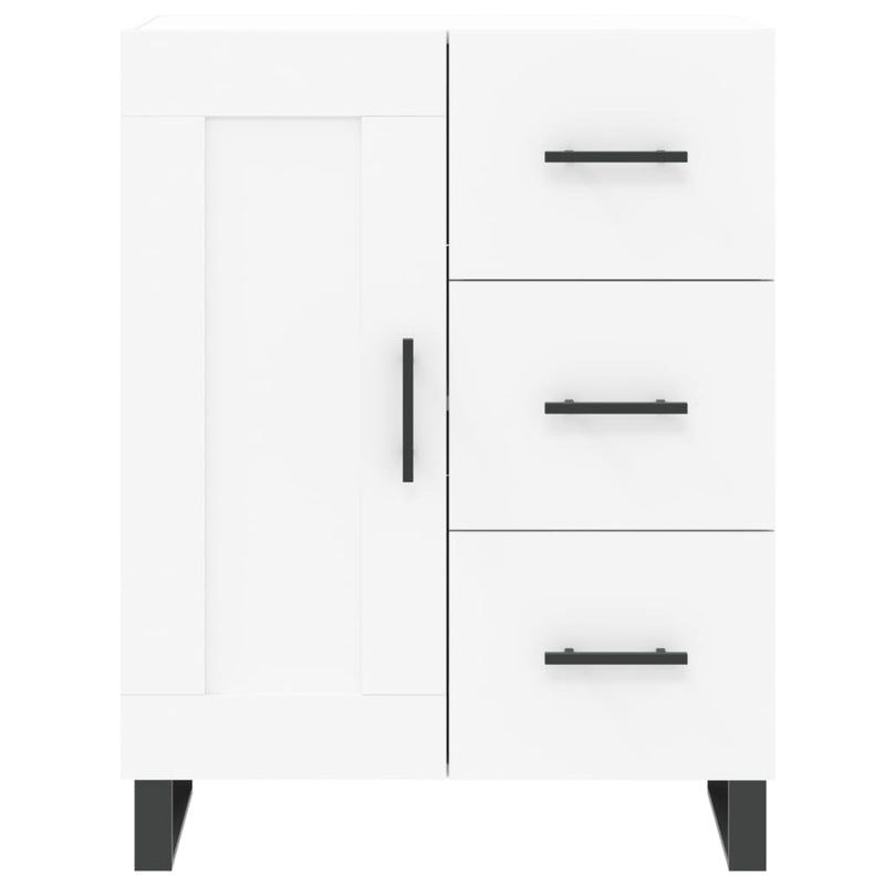 Dulap înalt, alb, 69,5x34x180 cm, lemn compozit