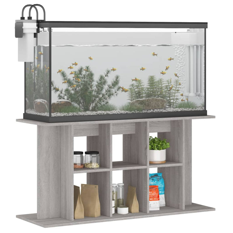 Suport acvariu, gri sonoma, 120x40x60 cm, lemn prelucrat