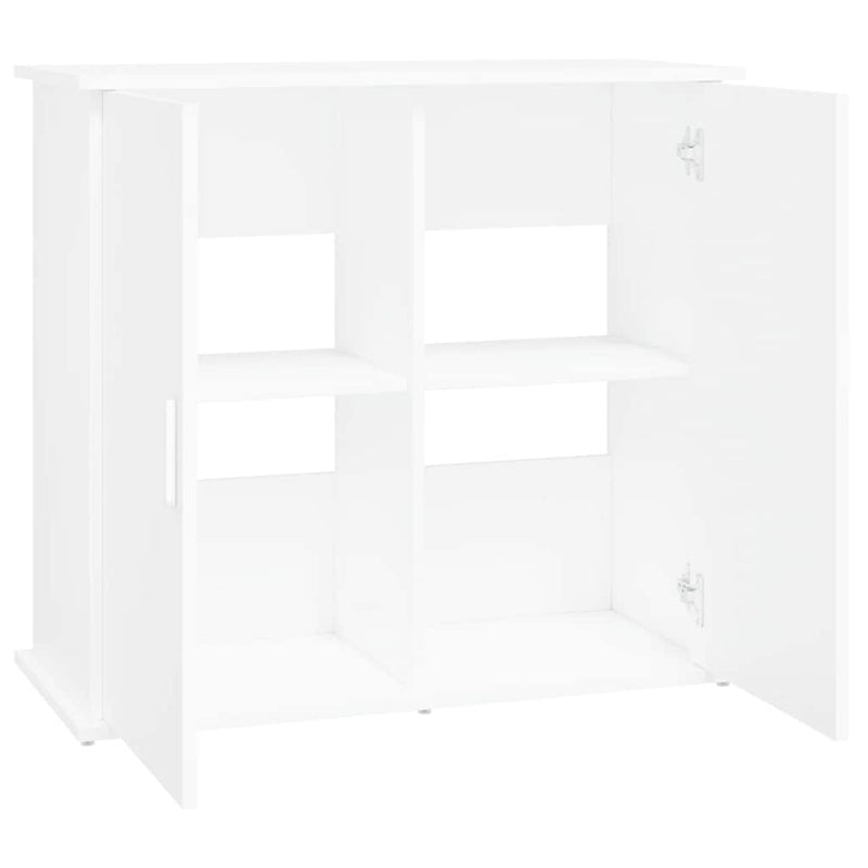 Suport pentru acvariu, alb, 81x36x73 cm, lemn prelucrat