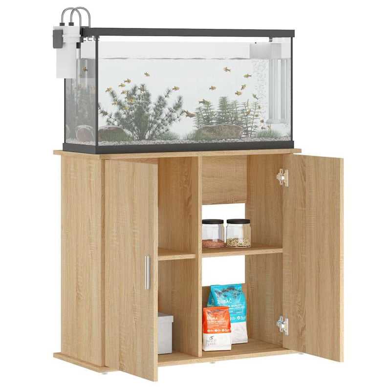 Suport pentru acvariu, stejar Sonoma, 81x36x73 cm, lemn stratificat