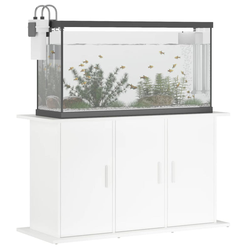 Suport pentru acvariu, alb, 101x41x58 cm, lemn prelucrat