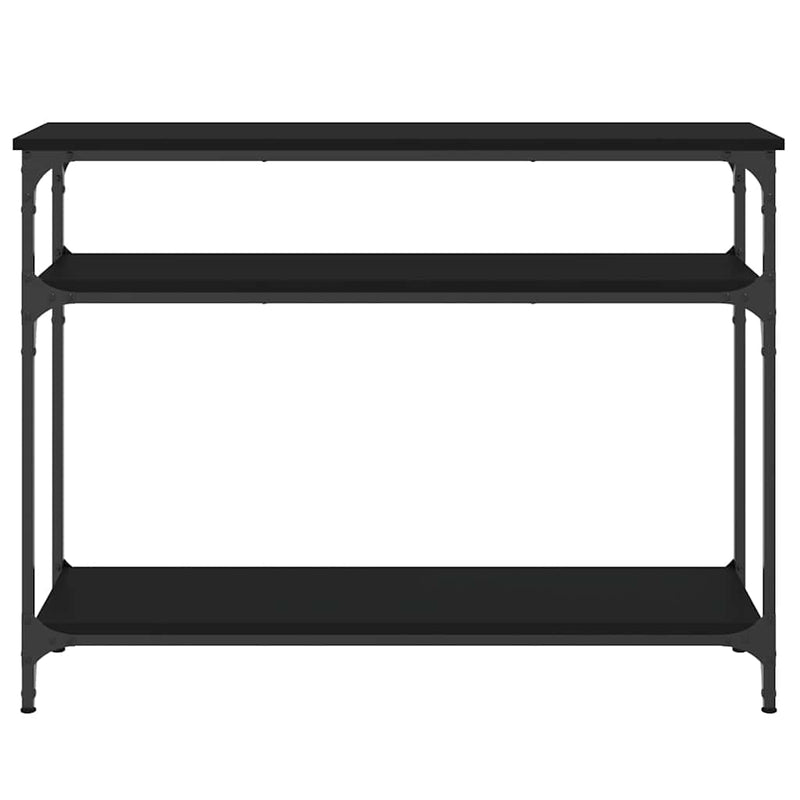 Măsuță consolă, negru, 100x29x75 cm, lemn compozit