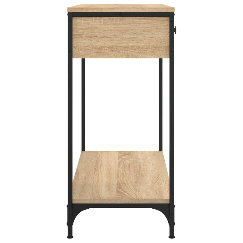 Masă consolă, stejar sonoma, 75x34,5x75 cm, lemn prelucrat