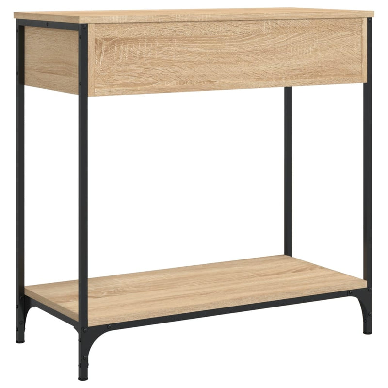 Masă consolă, stejar sonoma, 75x34,5x75 cm, lemn prelucrat