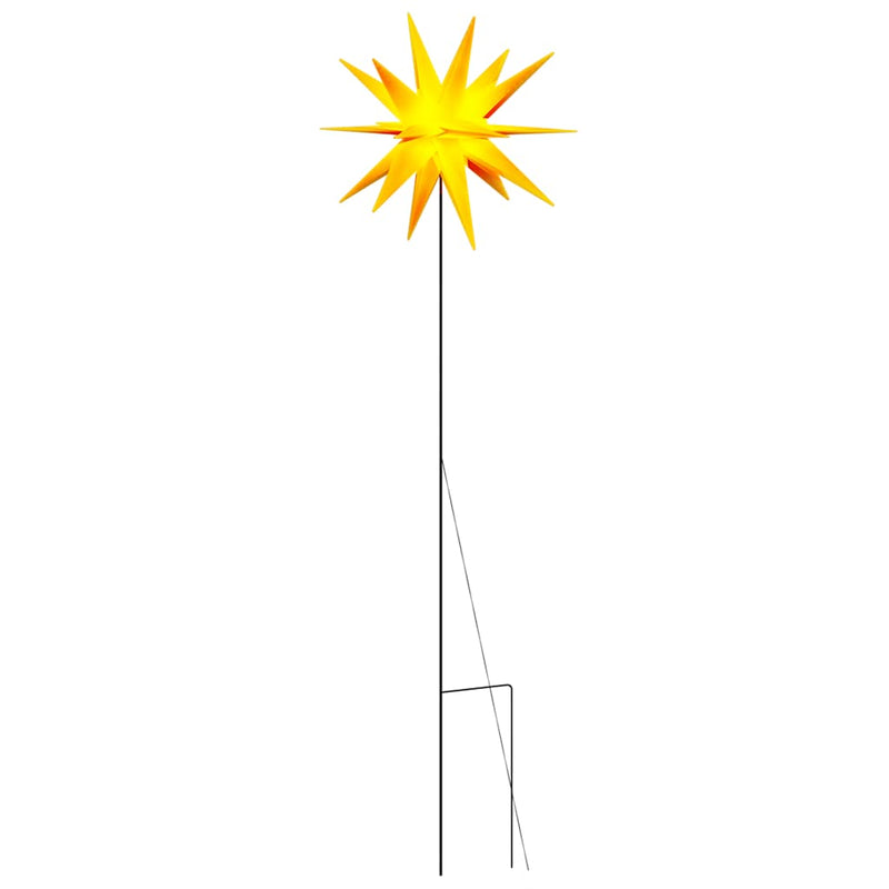 Lumină de Crăciun cu LED/țăruș de sol, galben, 57 cm, pliabilă