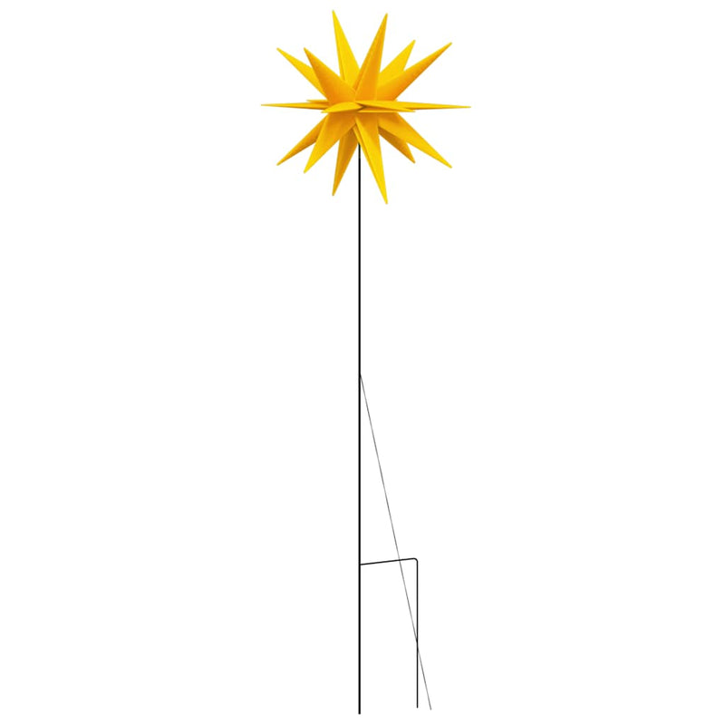 Lumină de Crăciun cu LED/țăruș de sol, galben, 57 cm, pliabilă