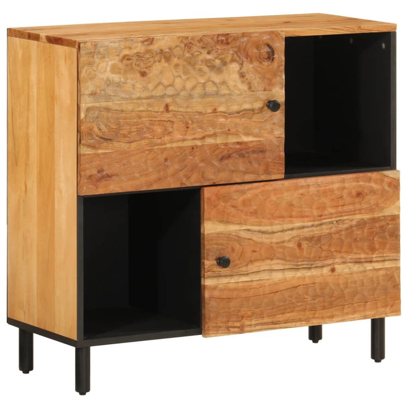 Dulap lateral, 80x33x75 cm, lemn masiv de acacia