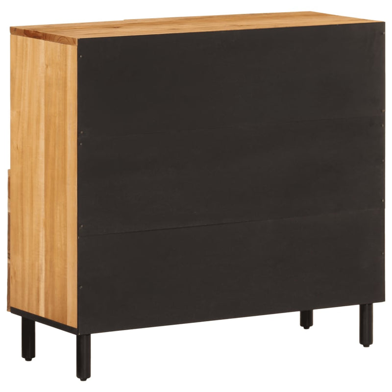 Dulap lateral, 80x33x75 cm, lemn masiv de acacia