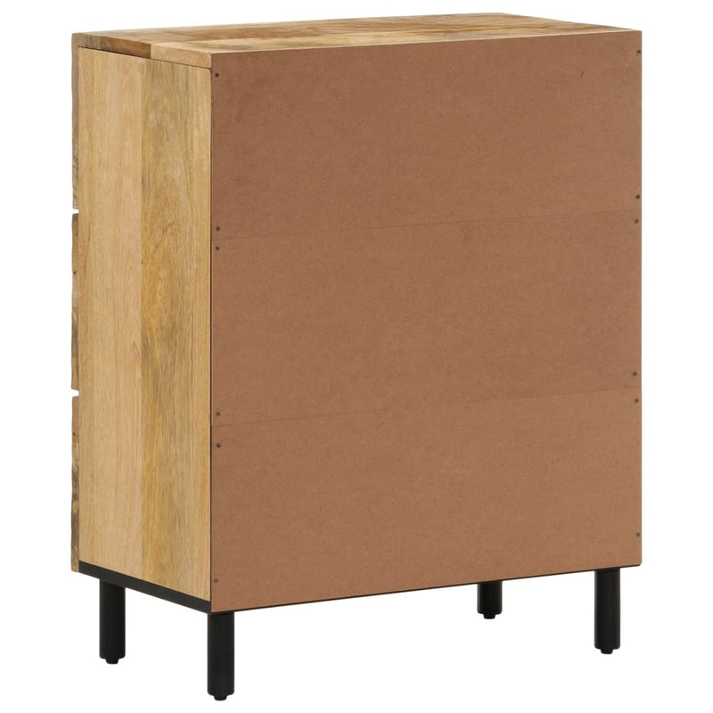 Dulap lateral, 60x33x75 cm, lemn masiv de mango