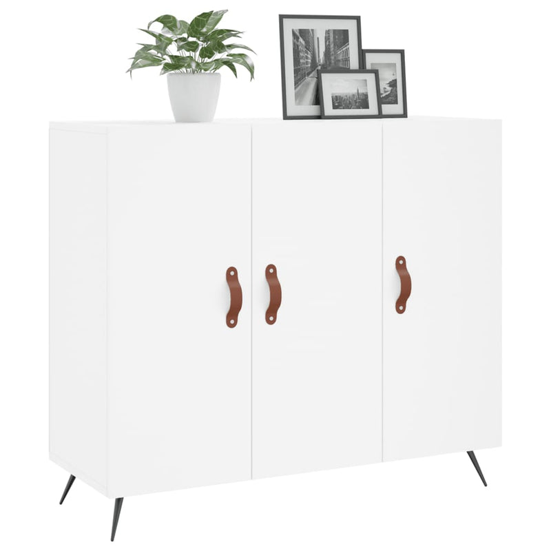 Dulap, alb, 90x34x80 cm, lemn compozit