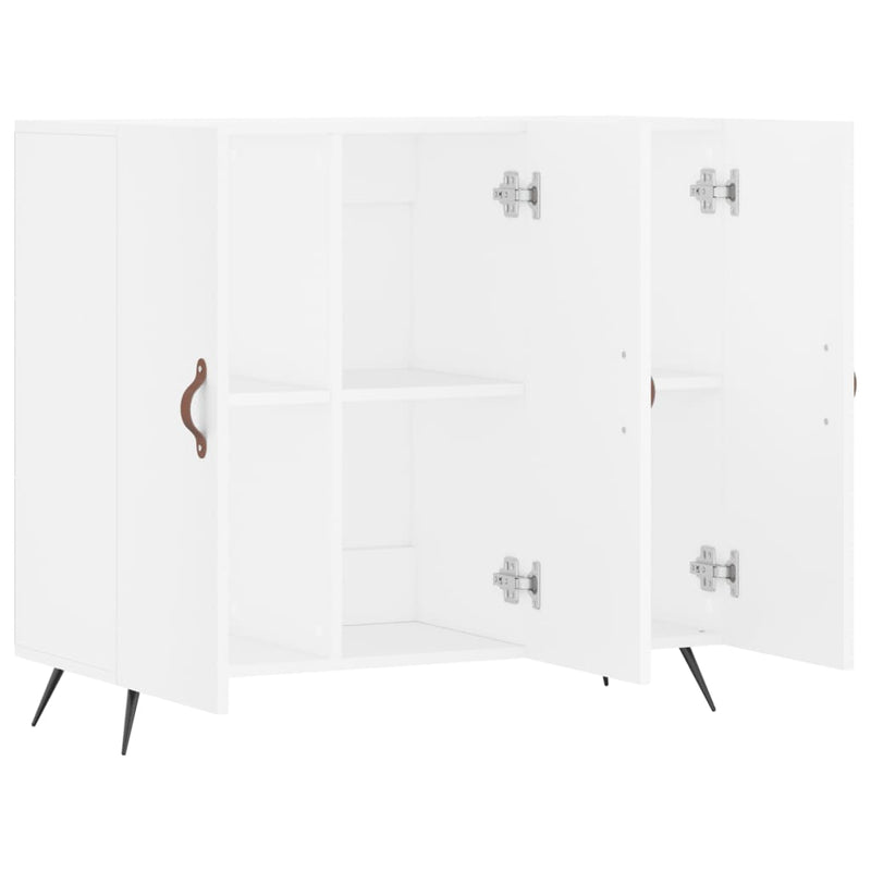 Dulap, alb, 90x34x80 cm, lemn compozit