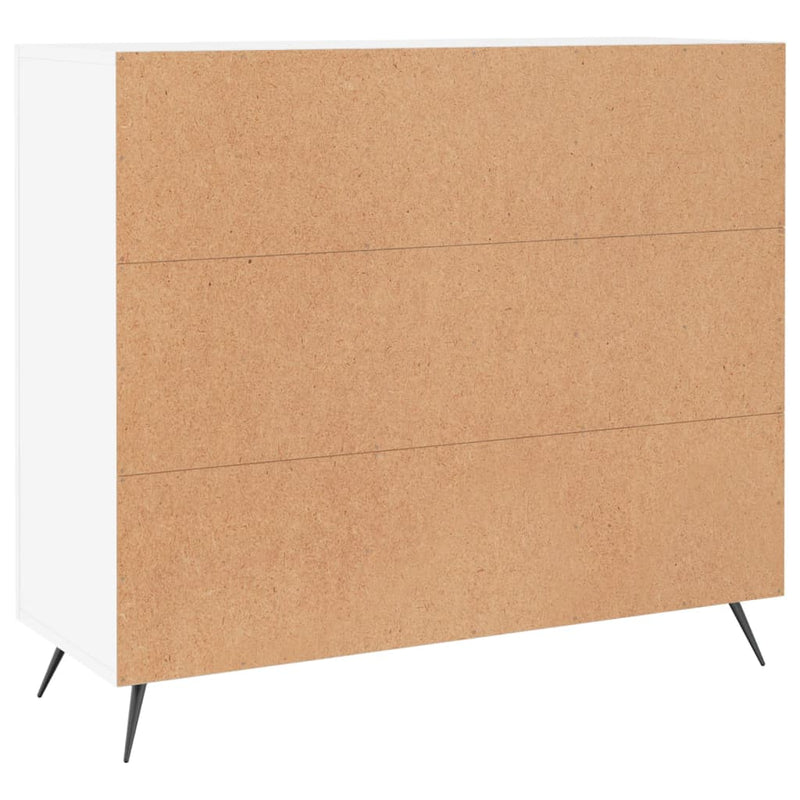 Dulap, alb, 90x34x80 cm, lemn compozit