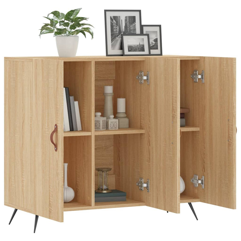Dulap, stejar sonoma, 90x34x80 cm, lemn compozit