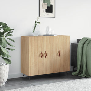 Dulap, stejar sonoma, 90x34x80 cm, lemn compozit