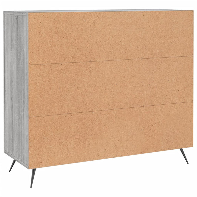 Dulap, gri sonoma, 90x34x80 cm, lemn compozit